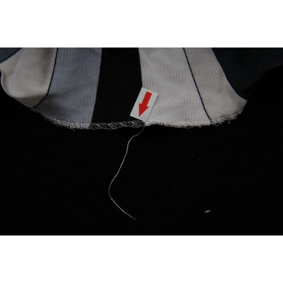 Emilio Pucci Print Long Sleeve Top IT 40 Medium Gray White Viscose Belted Blouse - Picture 11 of 16